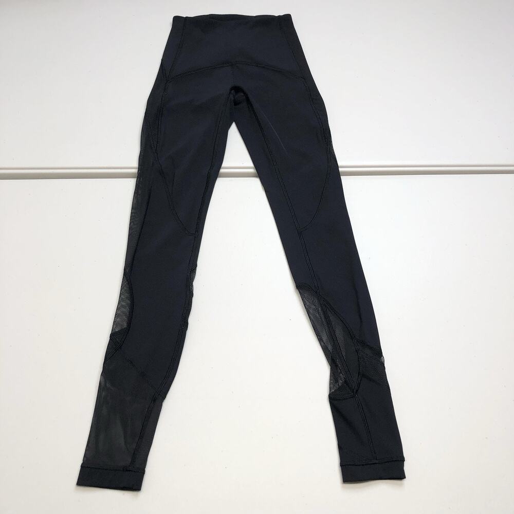 LULULEMON Clear The Court 28" Tights Luxtreme Optic Black Sz 2